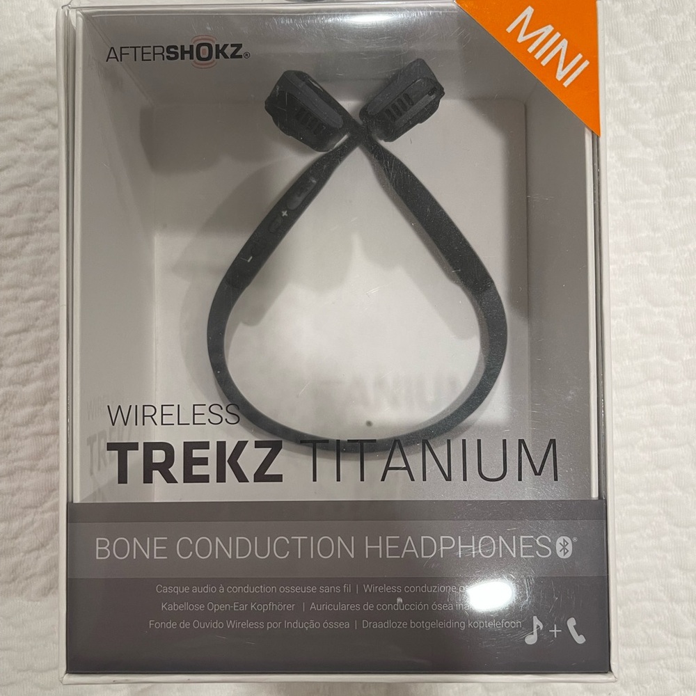 Aftershokz Trekz Titanium Wireless Bone Conduction Headphones - Mini Size